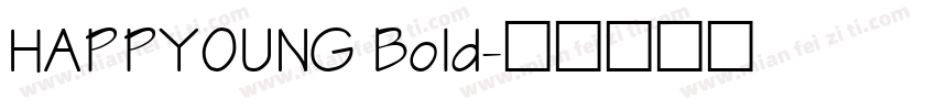 HAPPYOUNG Bold字体转换